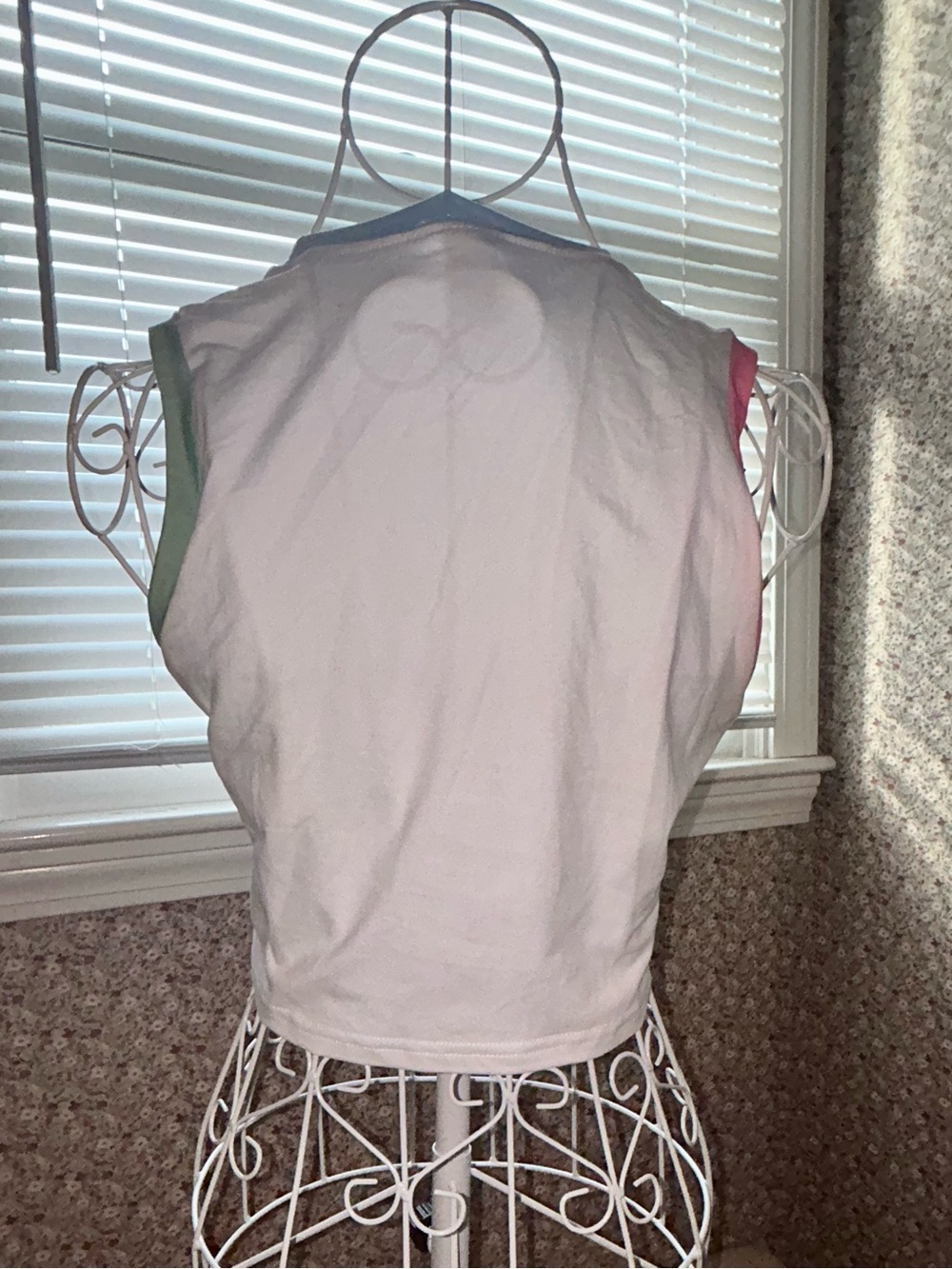 Cropped Rainbow Ringer Tank Top - Picture 2 of 2